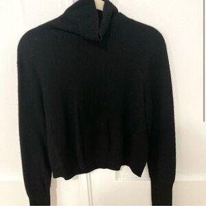 Naadam 100% Cashmere cropped turtleneck sweater: size small